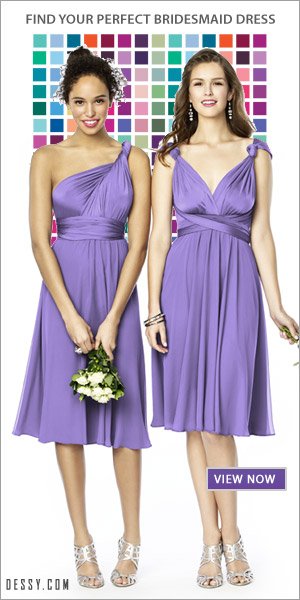 Twist Wrap Dress by Dessy